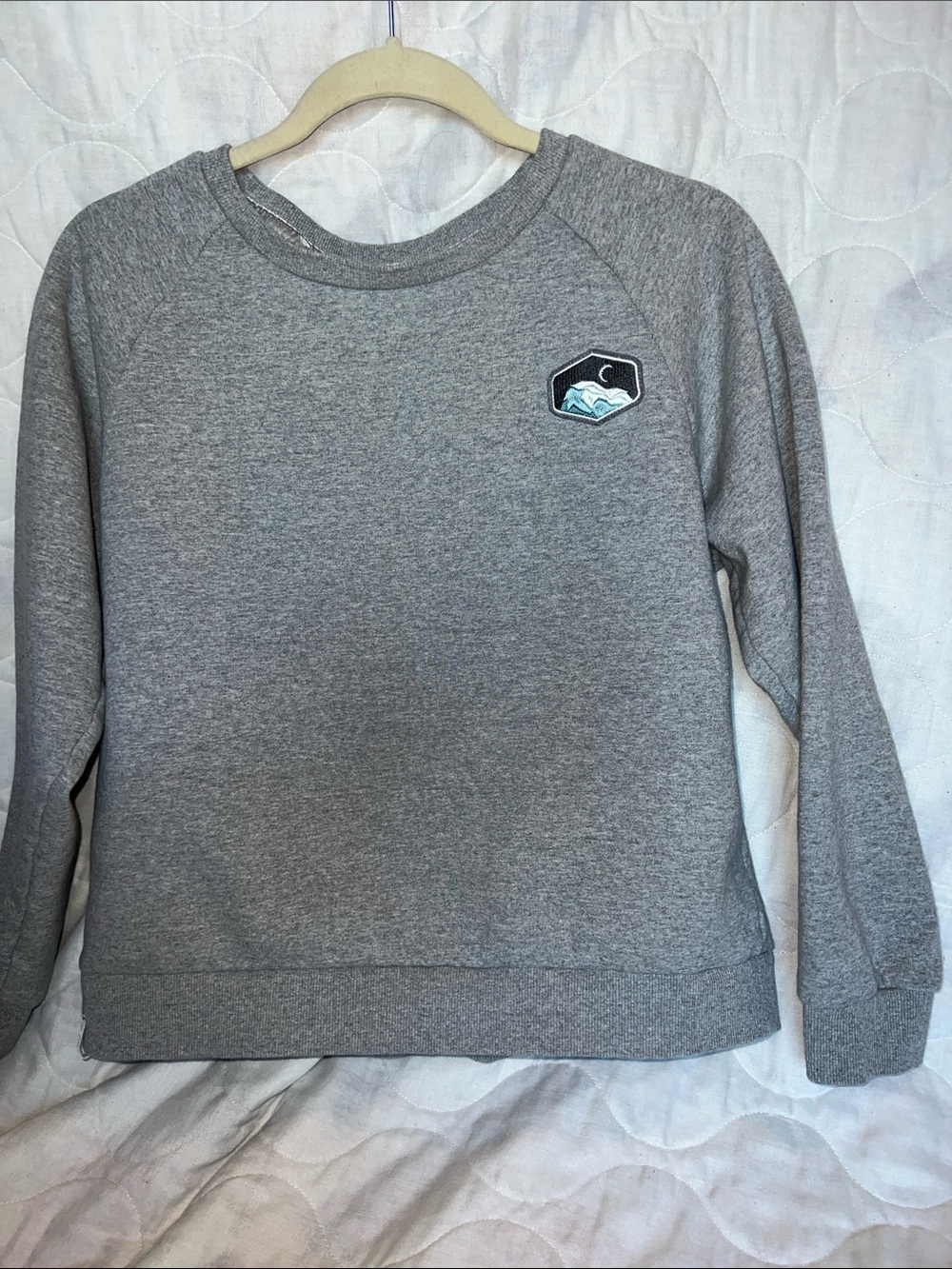 Light Gray Zyia Women's Crewneck Sweatshirt